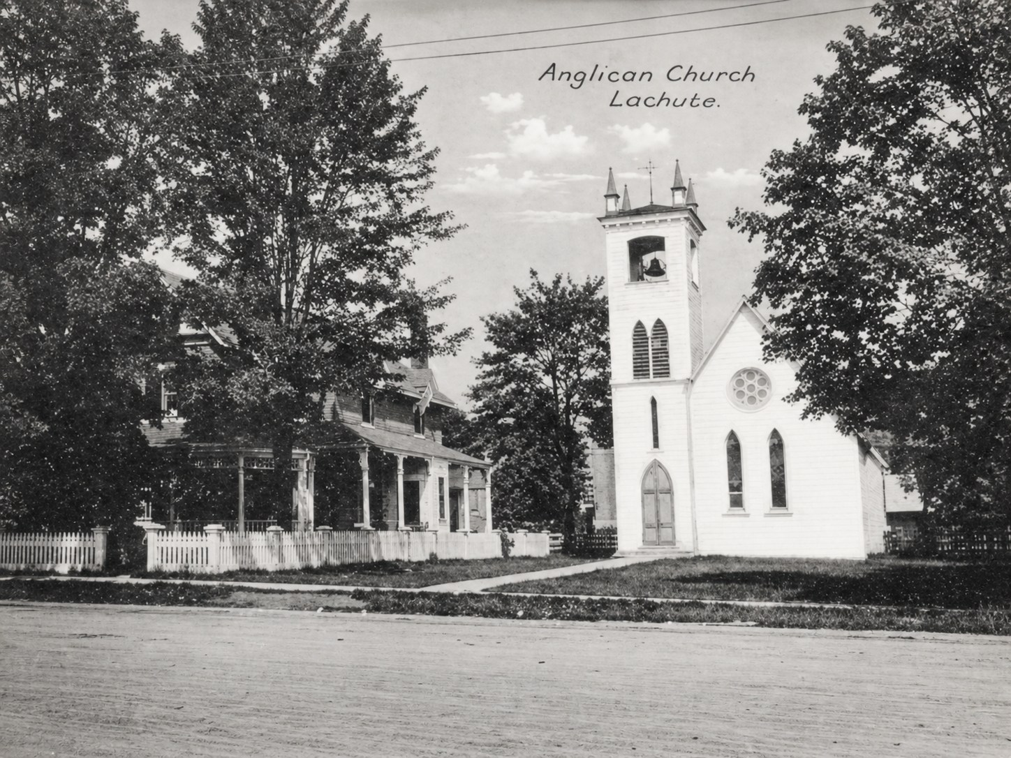 Historic view of St. Simeon's Anglican Church in 1940