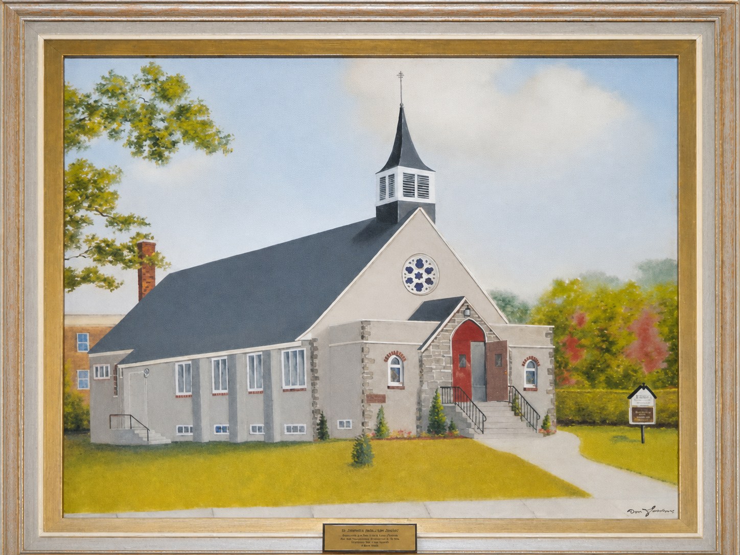 Historic view of St. Simeon's Anglican Church circa 1960
